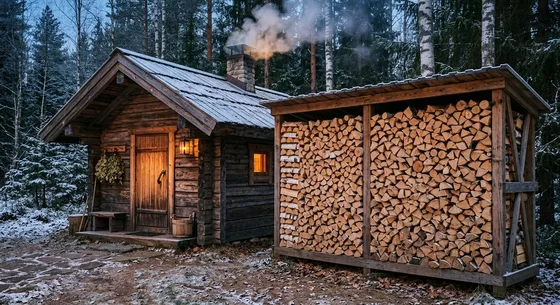 Укладка дров в Чите, улица Дровяная, 38Б